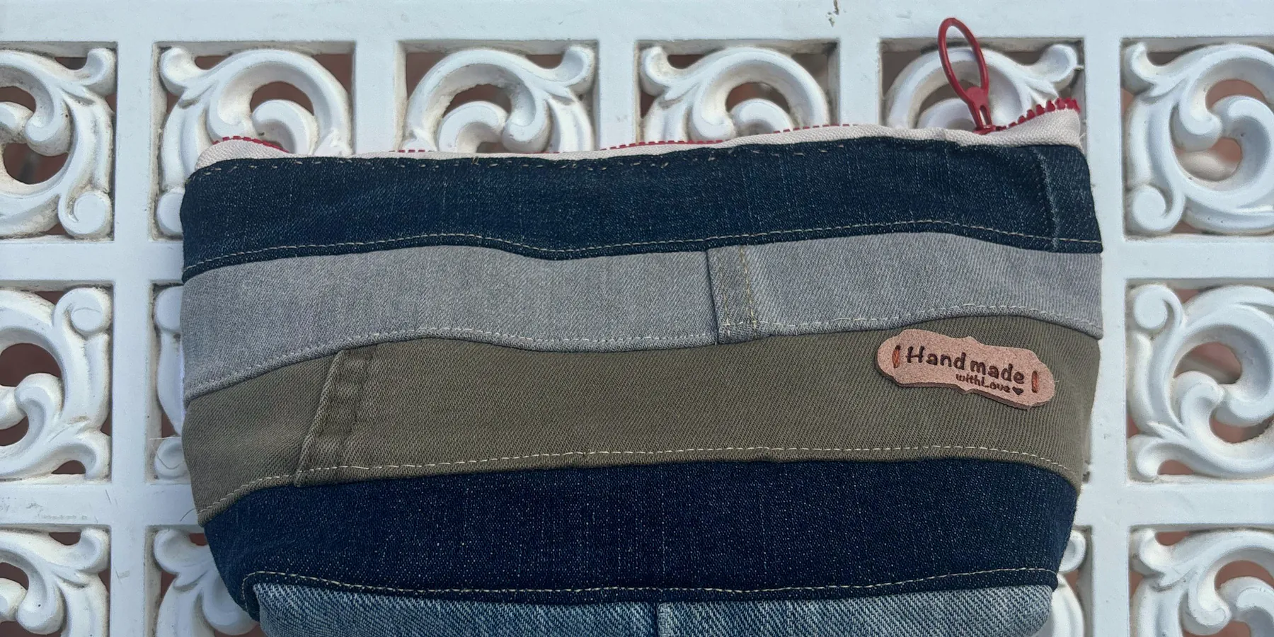 Vaquero a cinco tiras, patchwork de AniPatch sobre la celosía del taller